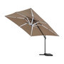 Voir la diapositive 3 : Habitat et Jardin Parasol jardin déporté avec LED  Sun 4 Luxe  - 3 x 4 m - Taupe