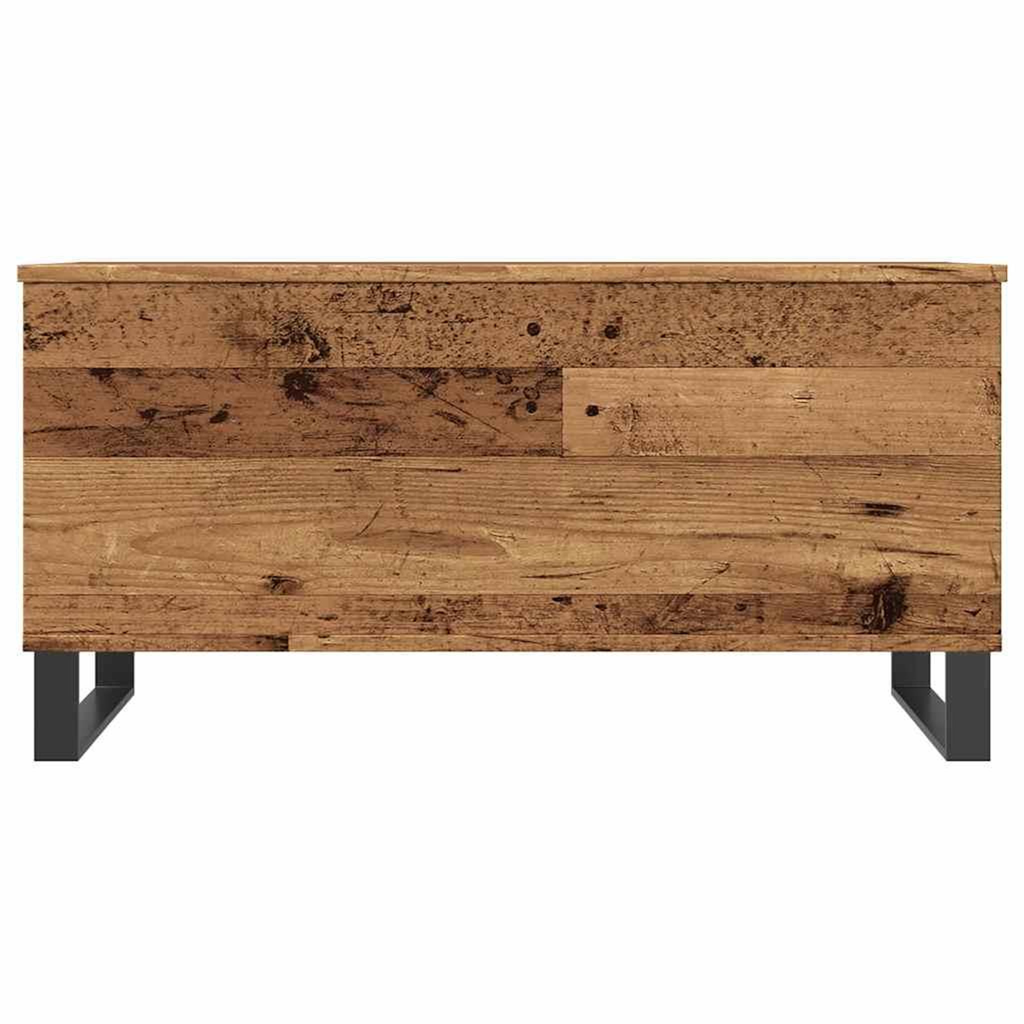 Voir la diapositive 4 : VIDAXL Table basse vieux bois 90x44,5x45 cm bois d'ingenierie