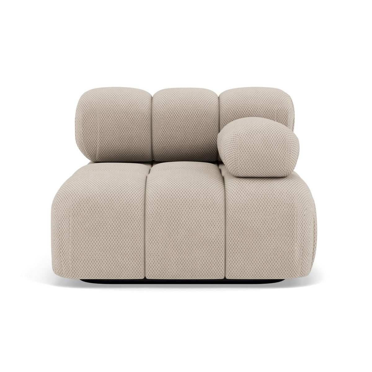 LISA DESIGN Ruby - module d'assise droit en velours texturé