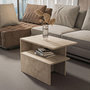 Voir la diapositive 3 : Habitat et Jardin Table gigogne (2 pièces) en bois  Twins  72 x 45 x 42 cm - Travertin