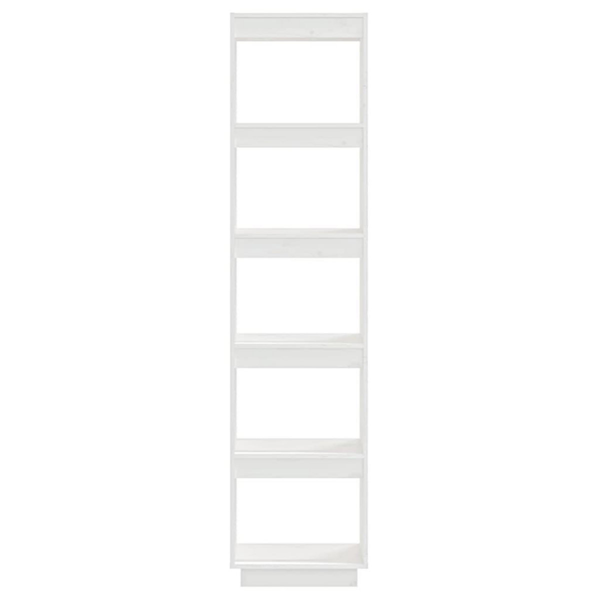 VIDAXL Bibliotheque/Separateur de piece Blanc 40x35x167 cm Pin solide