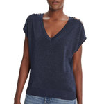 MORGAN T-Shirt Bleu Femme Morgan MRING. Coloris disponibles : Bleu