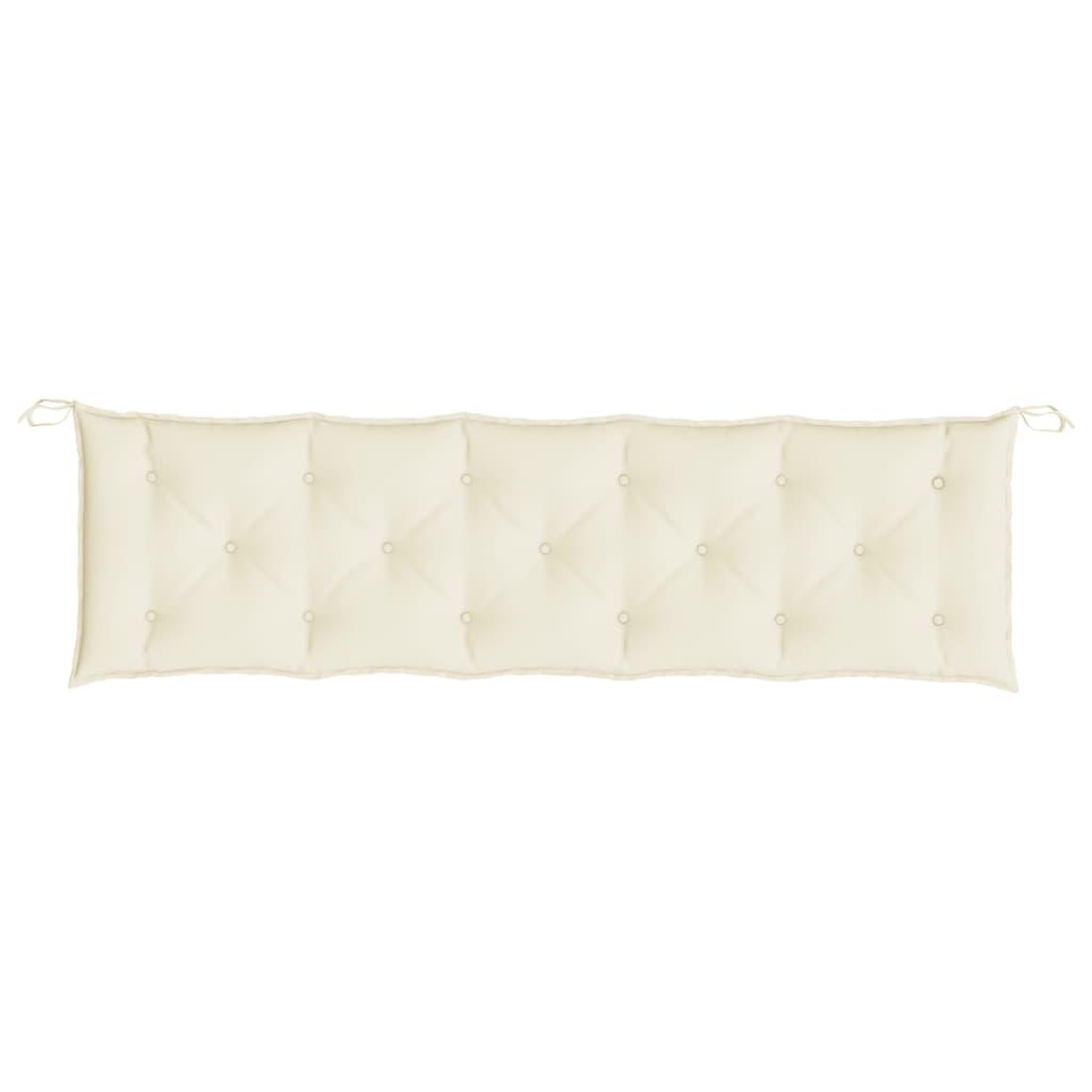 Voir la diapositive 4 : VIDAXL Coussin de banc de jardin blanc creme 180x50x7 cm tissu oxford