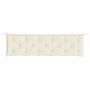 Voir la diapositive 4 : VIDAXL Coussin de banc de jardin blanc creme 180x50x7 cm tissu oxford