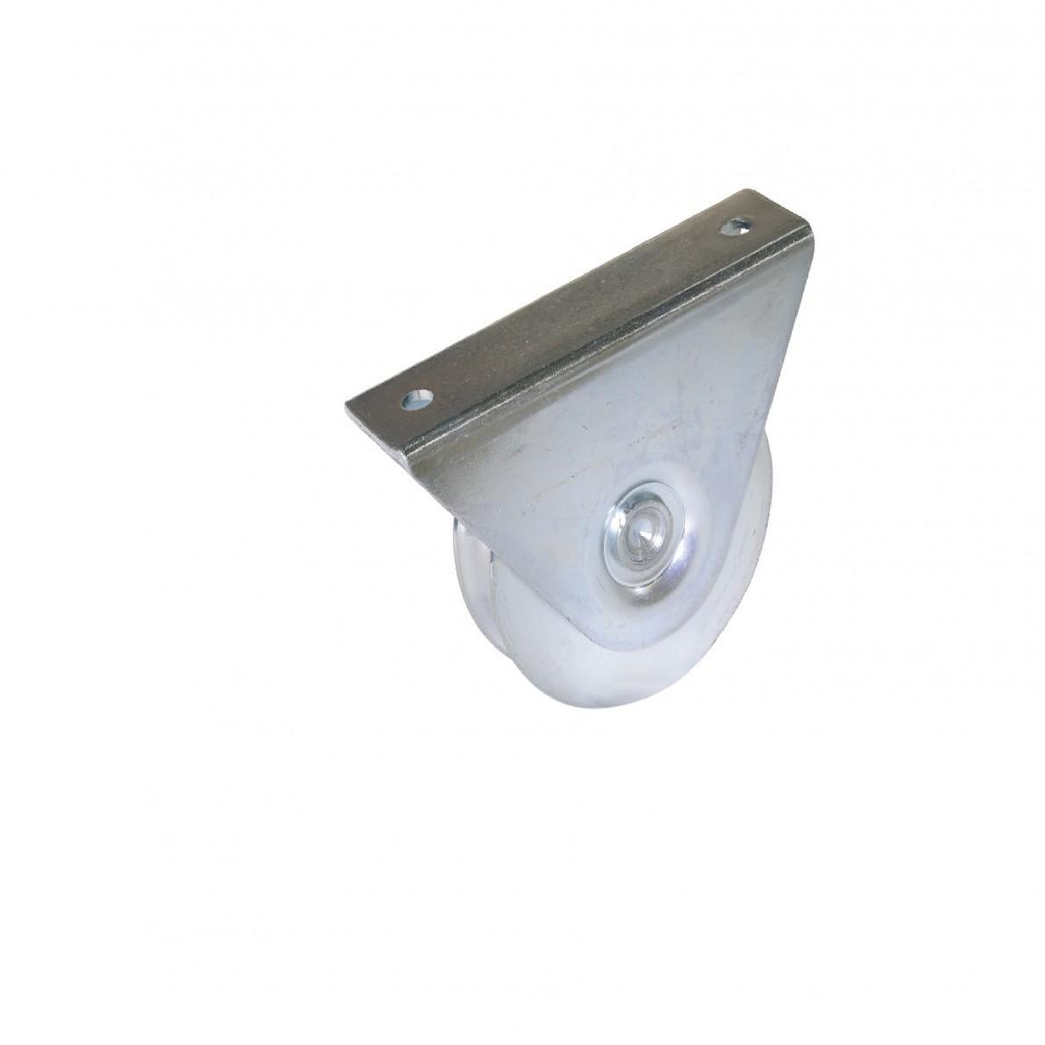 CENTRALE BRICO Roue à support extérieur acier zingué, H.80 x L.120 x P.35 mm