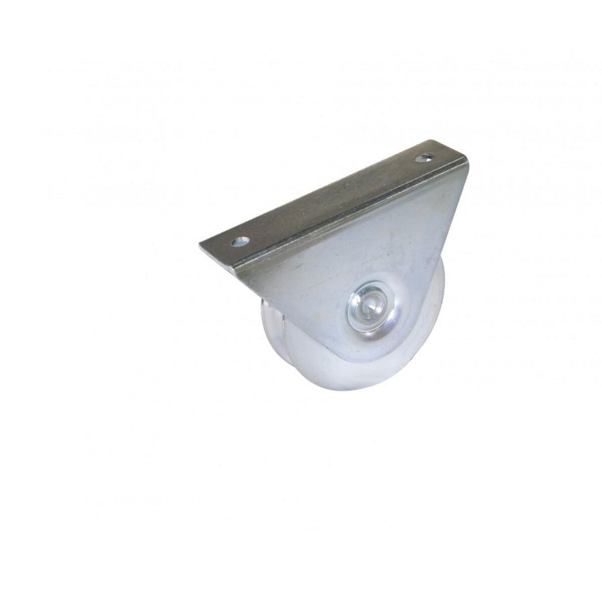 CENTRALE BRICO Roue à support extérieur acier zingué, H.80 x L.120 x P.35 mm