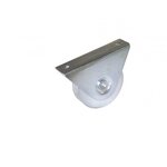 CENTRALE BRICO Roue à support extérieur acier zingué, H.80 x L.120 x P.35 mm