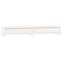 Voir la diapositive 2 : VIDAXL Support de moniteur Blanc 100x27x15 cm Bois de pin solide