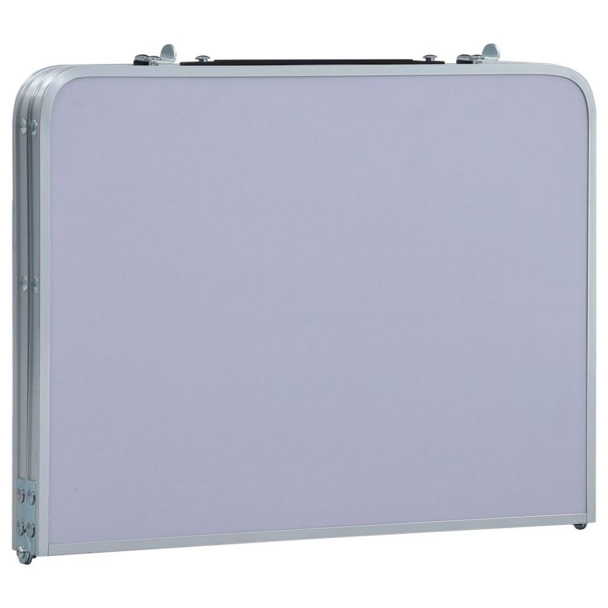 VIDAXL Table pliable de camping Blanc Aluminium 60x40 cm