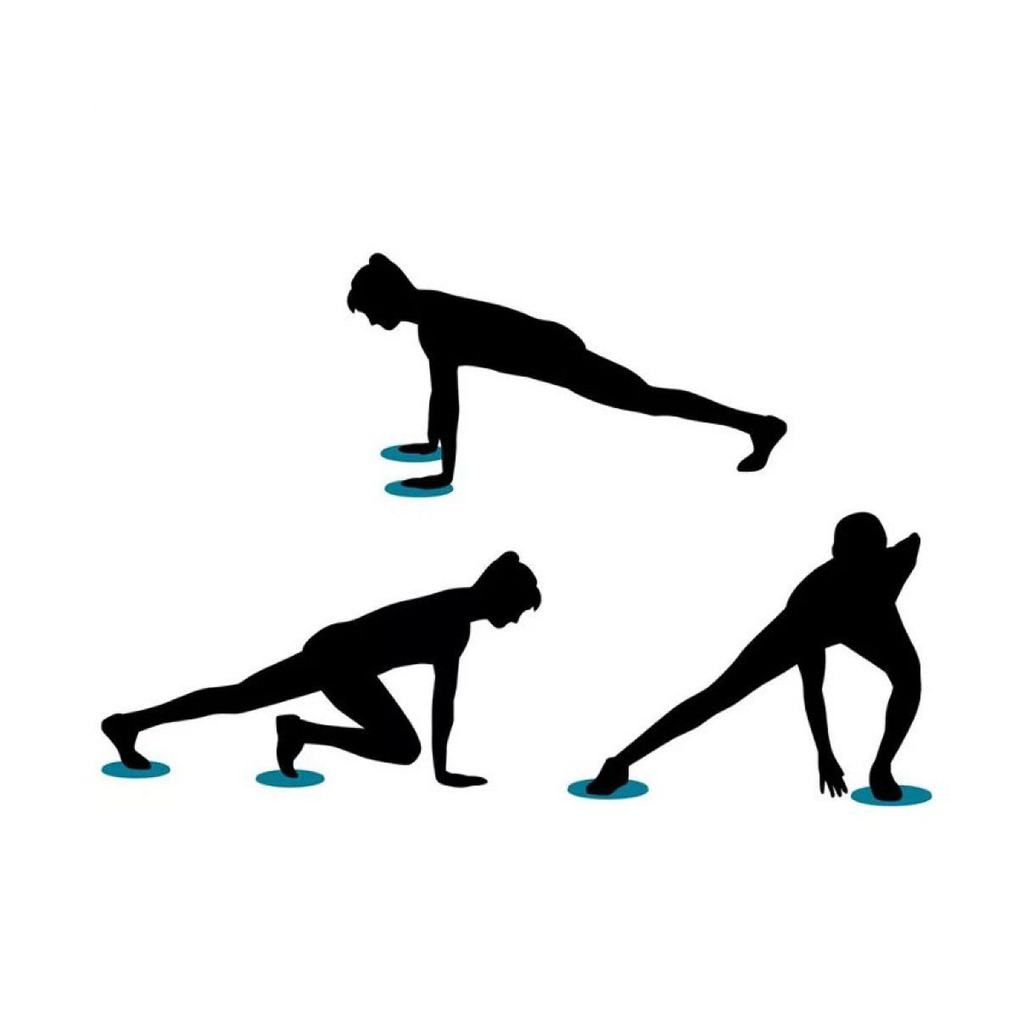 Voir la diapositive 2 : PLANKPAD Patins de fitness  slidepads pro