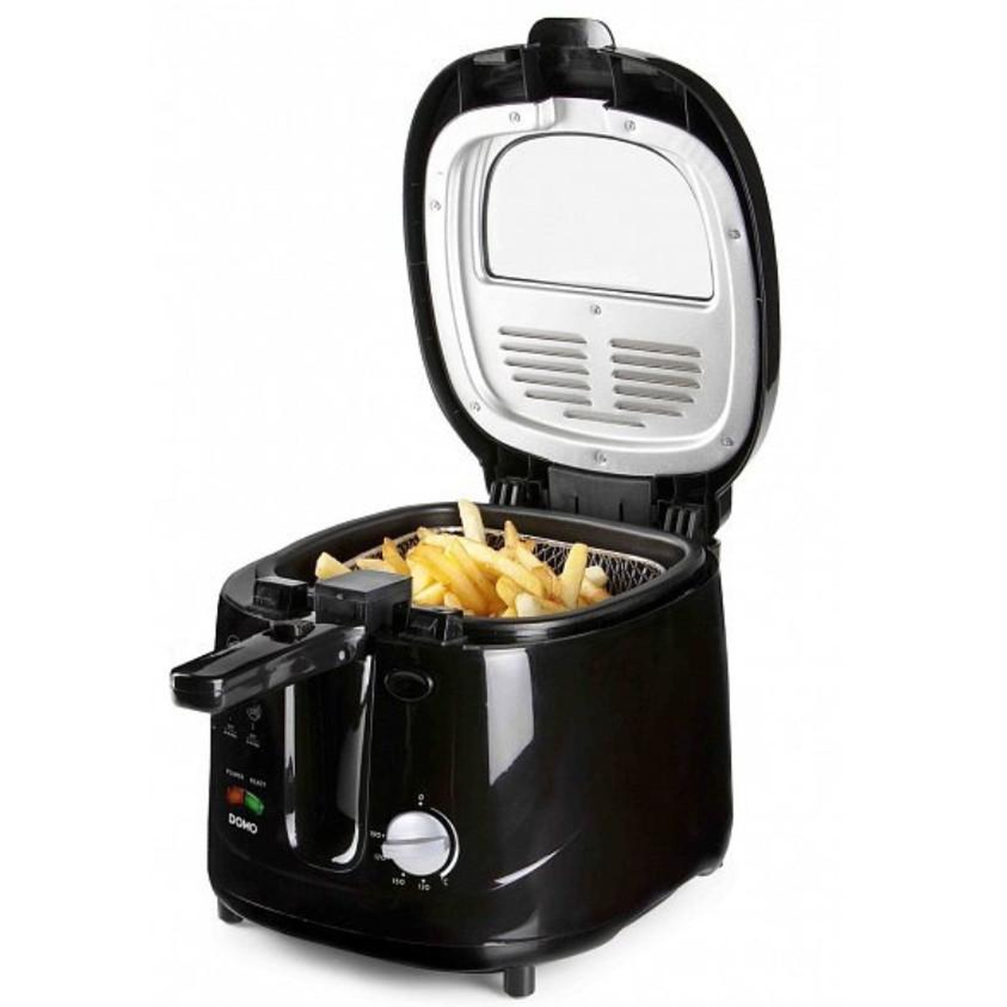 Voir la diapositive 2 : Domo Friteuse 2,5l 1800w noir - do461fr