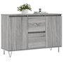 Voir la diapositive 3 : VIDAXL Buffet sonoma gris 104x35x70 cm bois d'ingenierie