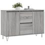 Voir la diapositive 3 : VIDAXL Buffet sonoma gris 104x35x70 cm bois d'ingenierie