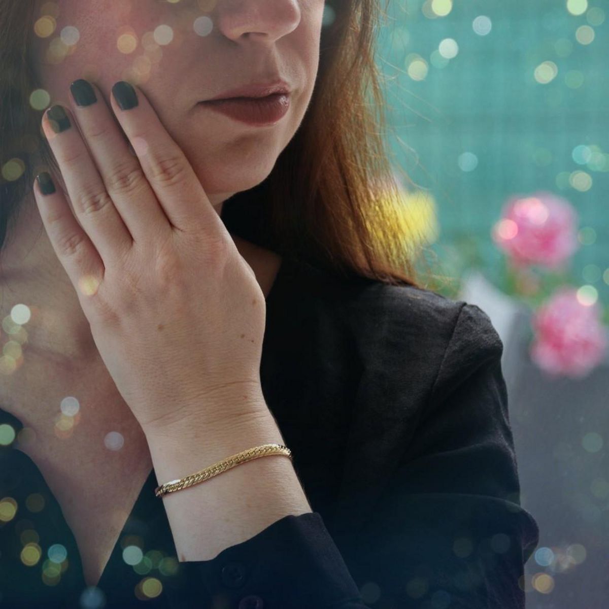 L'ATELIER D'AZUR Bracelet Or Jaune Maille Anglaise - Femme