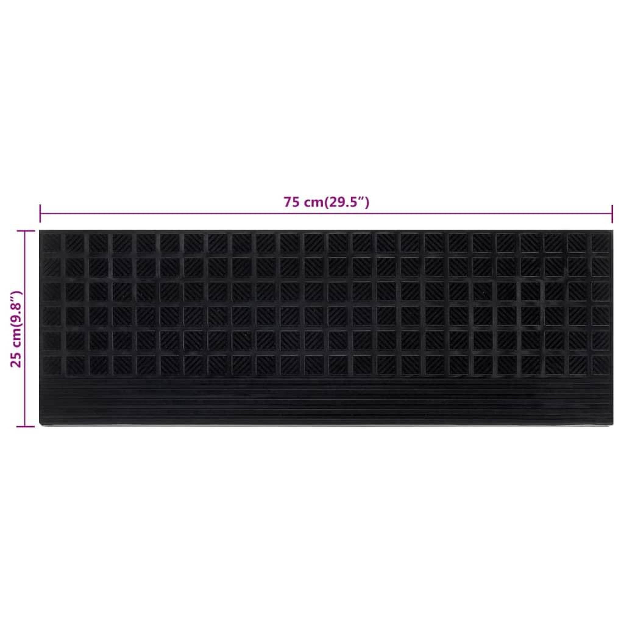 Voir la diapositive 6 : VIDAXL Marches d'escalier 5 pcs 25x75 cm caoutchouc