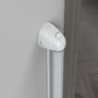 Voir la diapositive 4 : WEBABY Barrière de sécurité bébé sur enrouleur KLIP - Blanc 130 cm - dès 24 mois