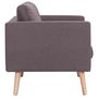 Voir la diapositive 5 : VIDAXL Canape a 2 places tissu taupe