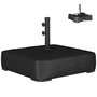 Voir la diapositive 5 : OUTSUNNY Base de parasol déporté avec housse capacité sable 80 kg métal noir