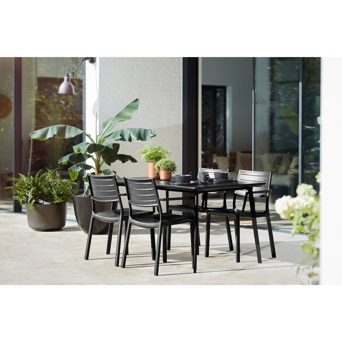KETER Salon de jardin 6 personnes CAST IRON