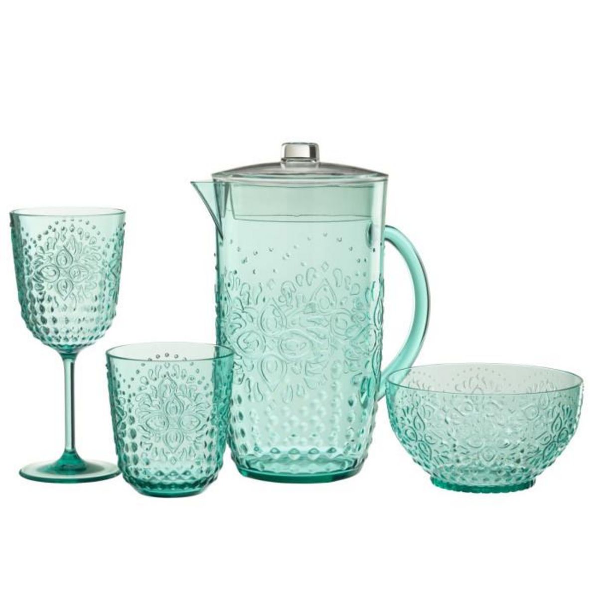 Paris Prix Carafe Réutilisable  Barbra  2,5L Bleu Aqua