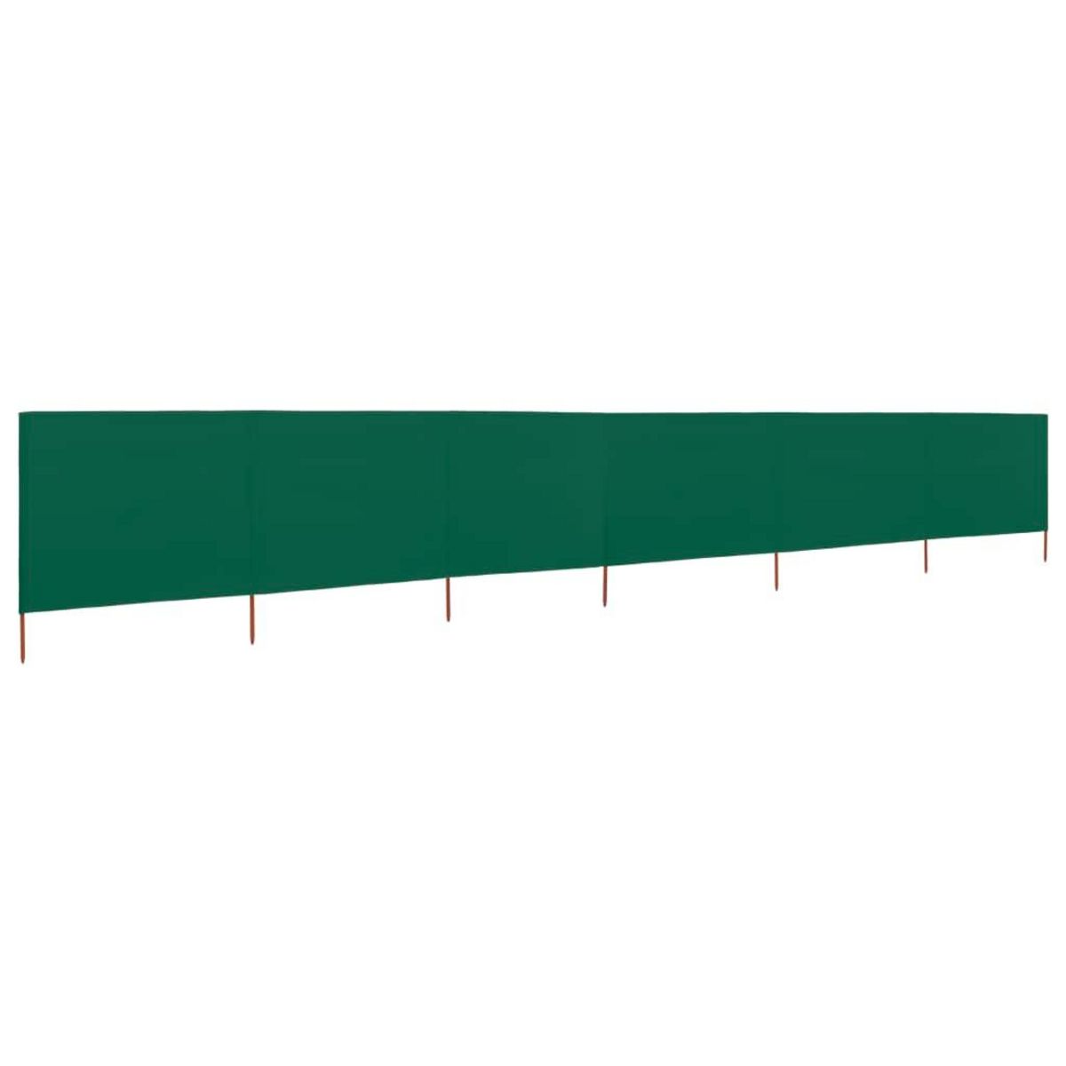 VIDAXL Paravent 6 panneaux Tissu 800 x 120 cm Vert