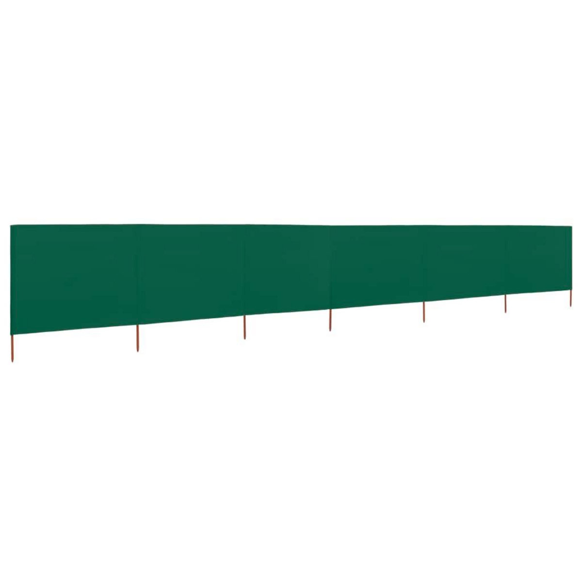 VIDAXL Paravent 6 panneaux Tissu 800 x 120 cm Vert