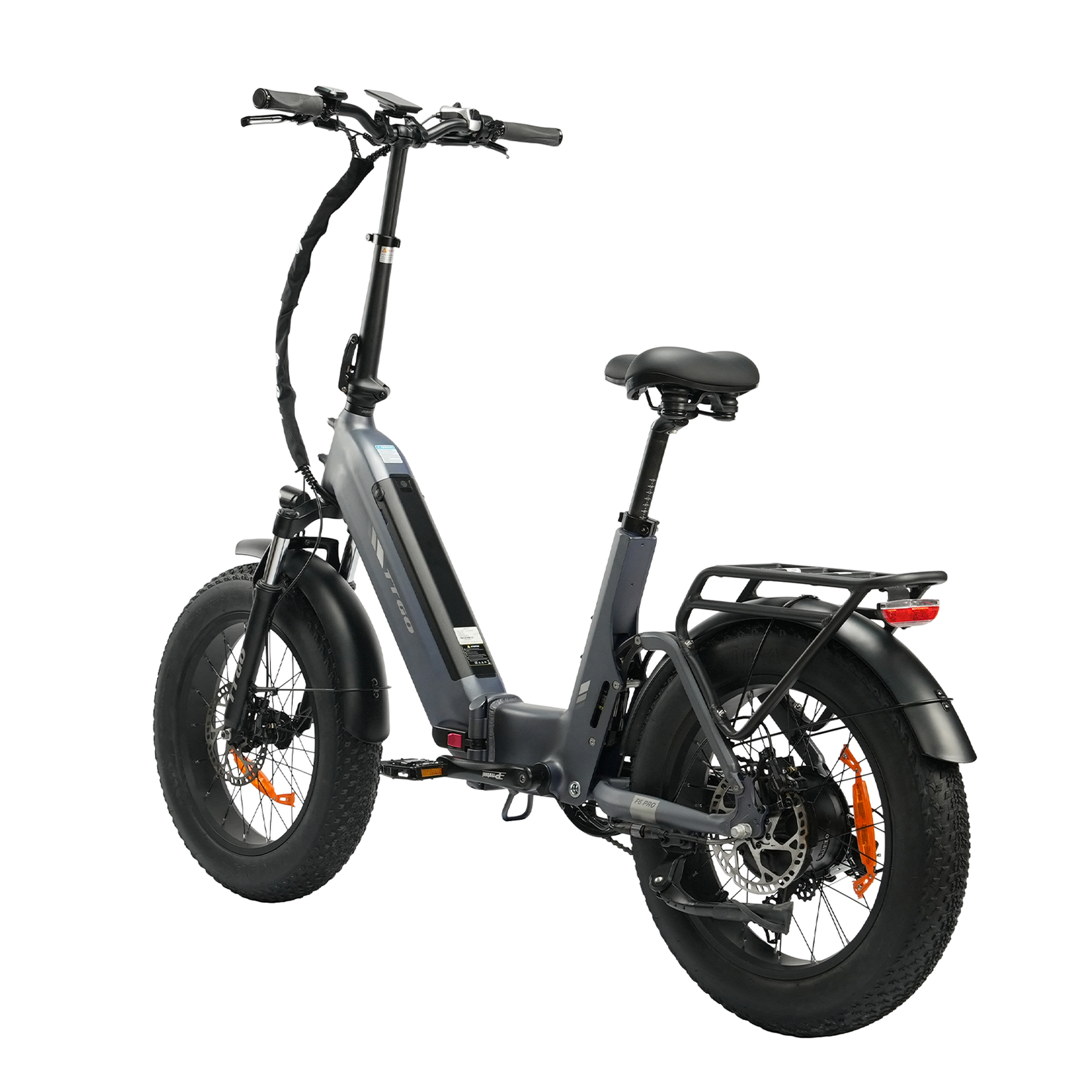 Voir la diapositive 4 : TTGO Vélo électrique pliant TTGO F6 PRO, 250 W, 48 V, 18 Ah, Fat Bike 20 pouces, triple suspension