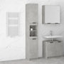 Voir la diapositive 1 : VIDAXL Armoire de salle de bain gris beton 32x34x188,5 cm