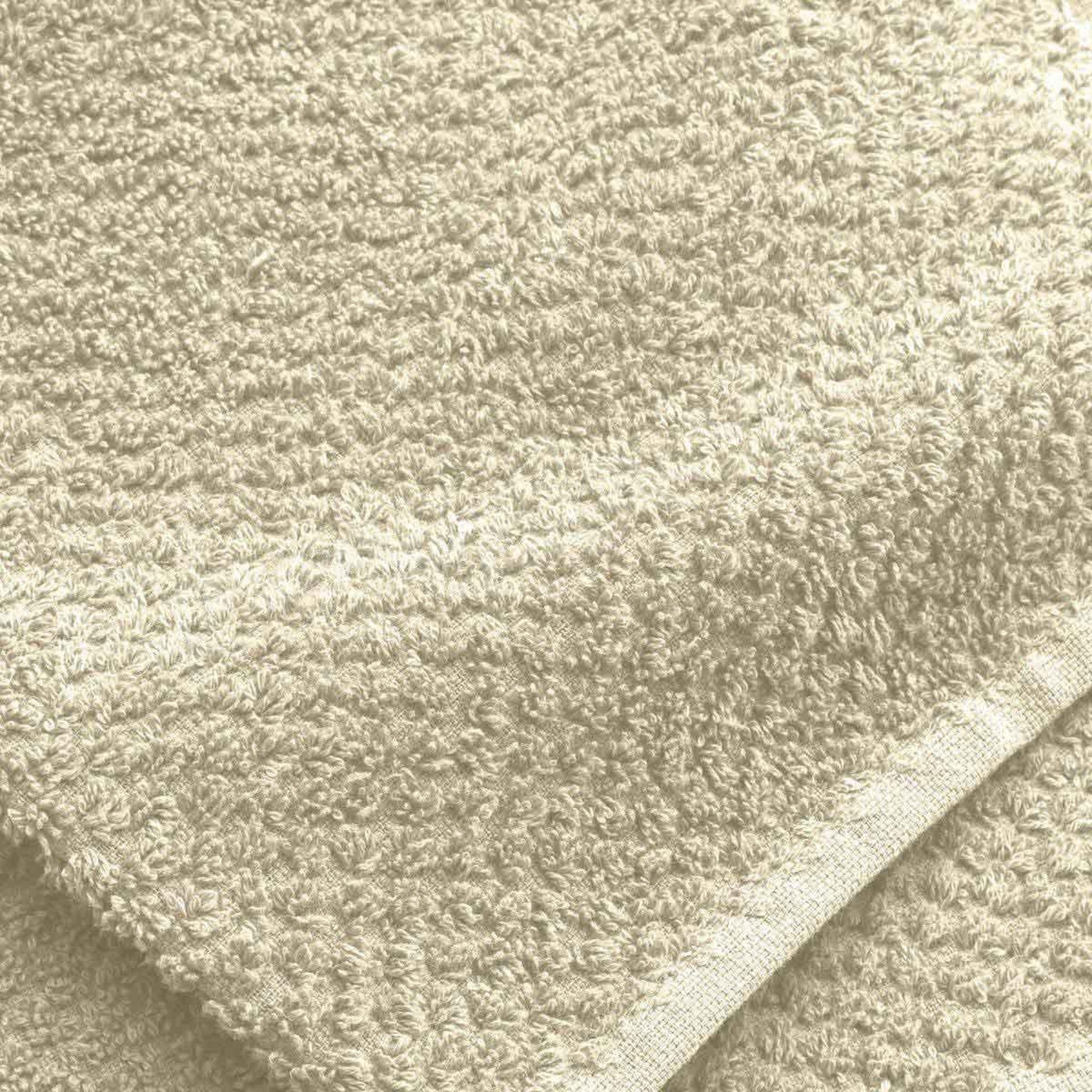 Voir la diapositive 2 : Douceur d'Intérieur Lot de 2 essuie-mains  gourmet  50x50cm naturel & blanc