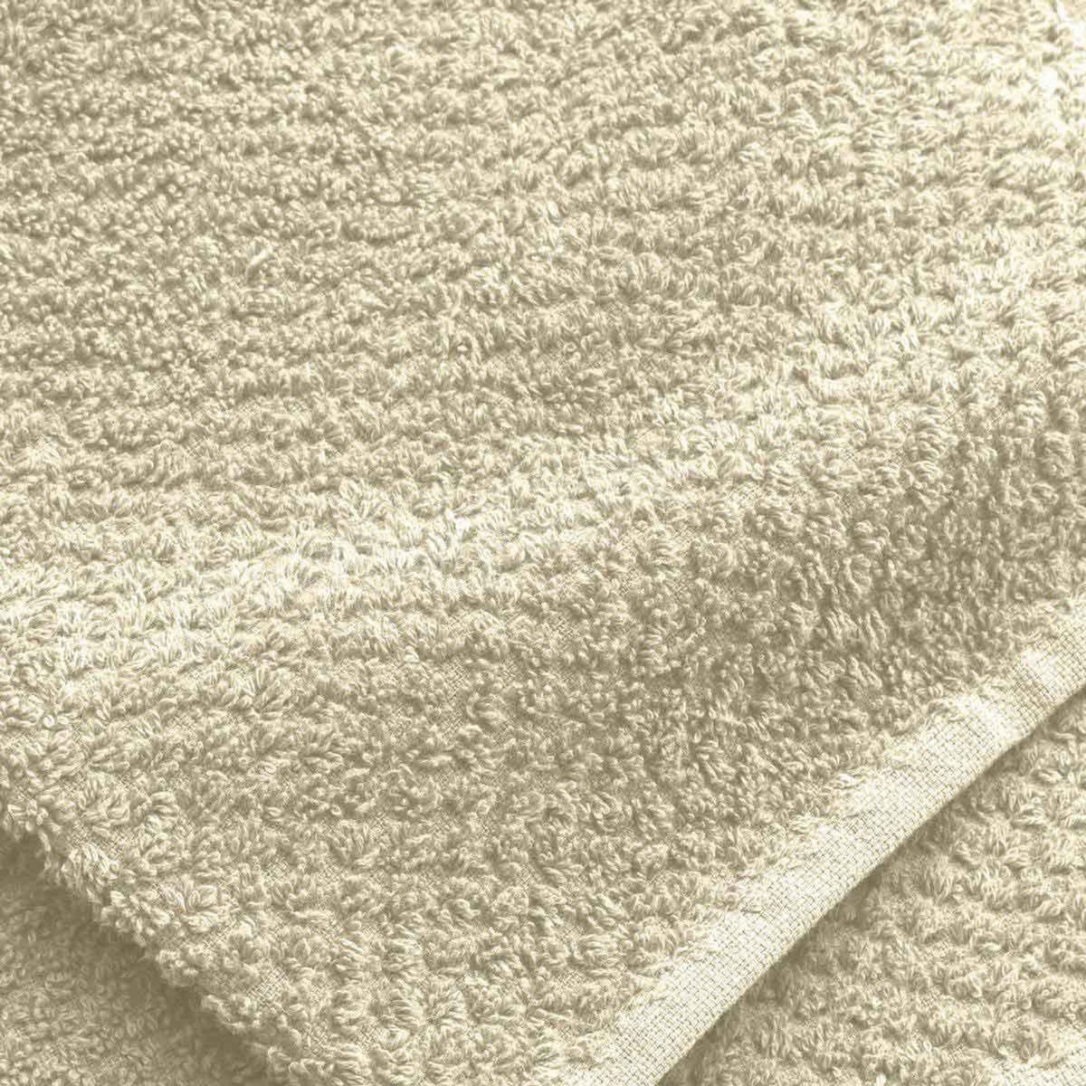 Paris Prix Lot de 2 Essuie-mains  Gourmet  50x50cm Naturel & Blanc
