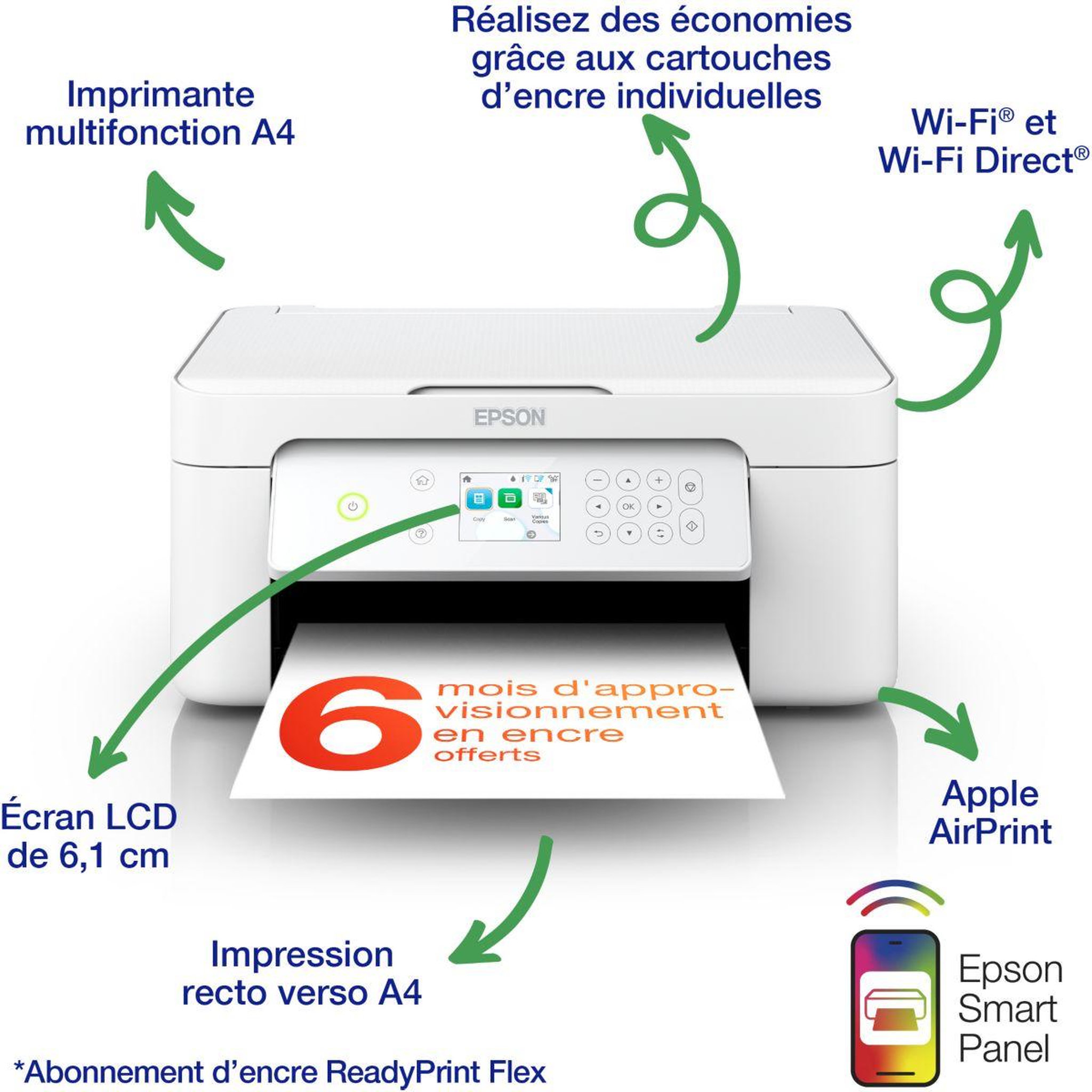 Voir la diapositive 3 : Epson Imprimante jet d'encre xp-4205
