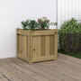 Voir la diapositive 1 : VIDAXL Jardiniere 40x40x40 cm bois de pin impregne
