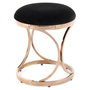 Voir la diapositive 1 : Paris Prix Tabouret Design  Weyda  49cm Noir & Or Rose