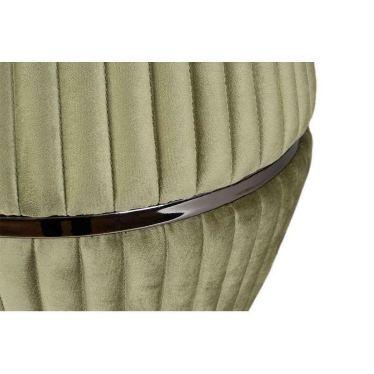 Paris Prix Pouf Rond Design  Doric  53cm Vert & Gris