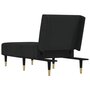 Voir la diapositive 5 : VIDAXL Chaise longue noir velours