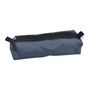 Voir la diapositive 1 : AUCHAN Trousse scolaire rectangulaire bicolore polyester twill et PVC bleu