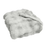 Paris Prix Plaid Imitation Fourrure  Mounty  125x150cm Gris
