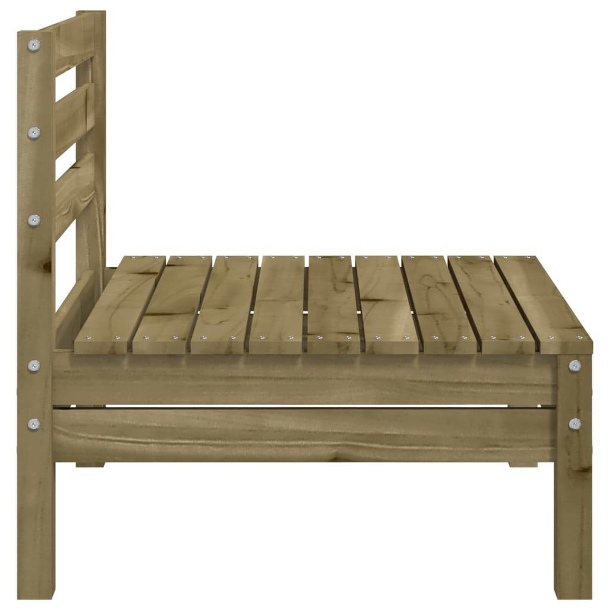 Voir la diapositive 5 : VIDAXL Canape de jardin sans accoudoirs bois pin impregne