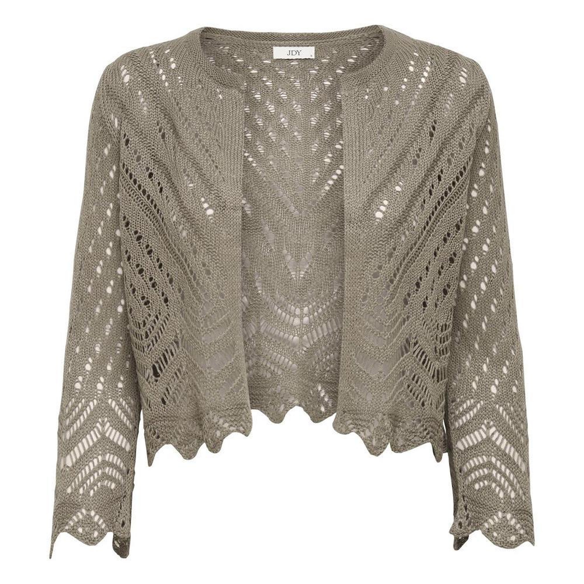 Voir la diapositive 2 : JACQUELINE DE YONG Cardigan Marron Femme JDY Sun 3/4 Cropped