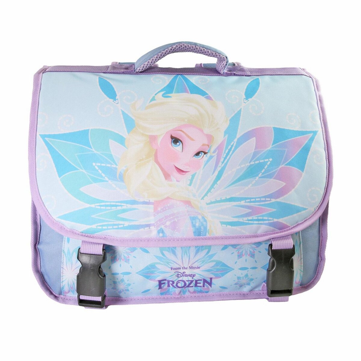 Bagtrotter Cartable Scolaire Primaire 38cm La Reine des Neiges - Frozen Disney Bleu Turquoise  2 Compartiments - Bagtrotter
