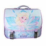 Bagtrotter Cartable Scolaire Primaire 38cm La Reine des Neiges - Frozen Disney Bleu Turquoise  2 Compartiments - Bagtrotter