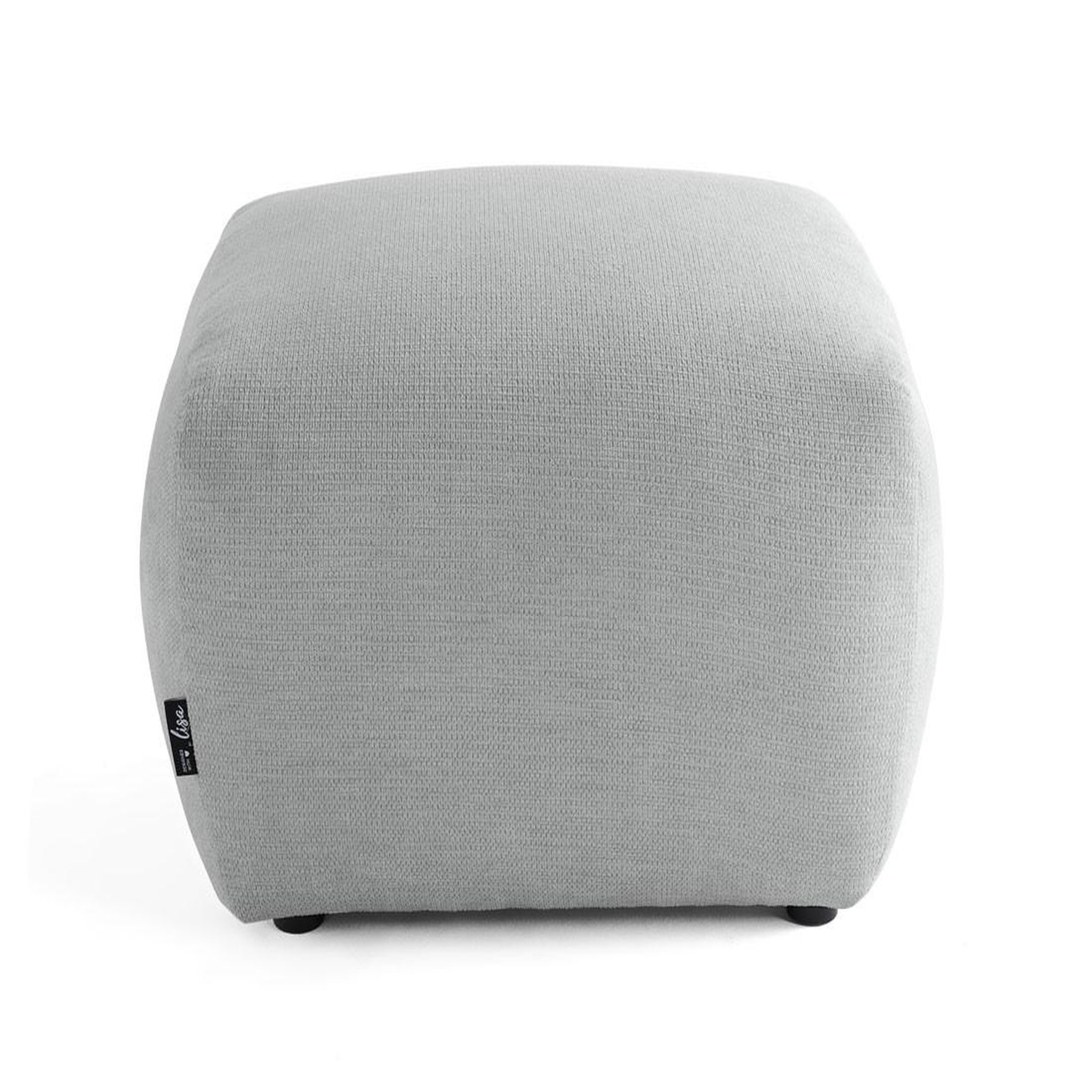 Voir la diapositive 3 : BEST MOBILIER Sorrente - pouf - en tissu texturé