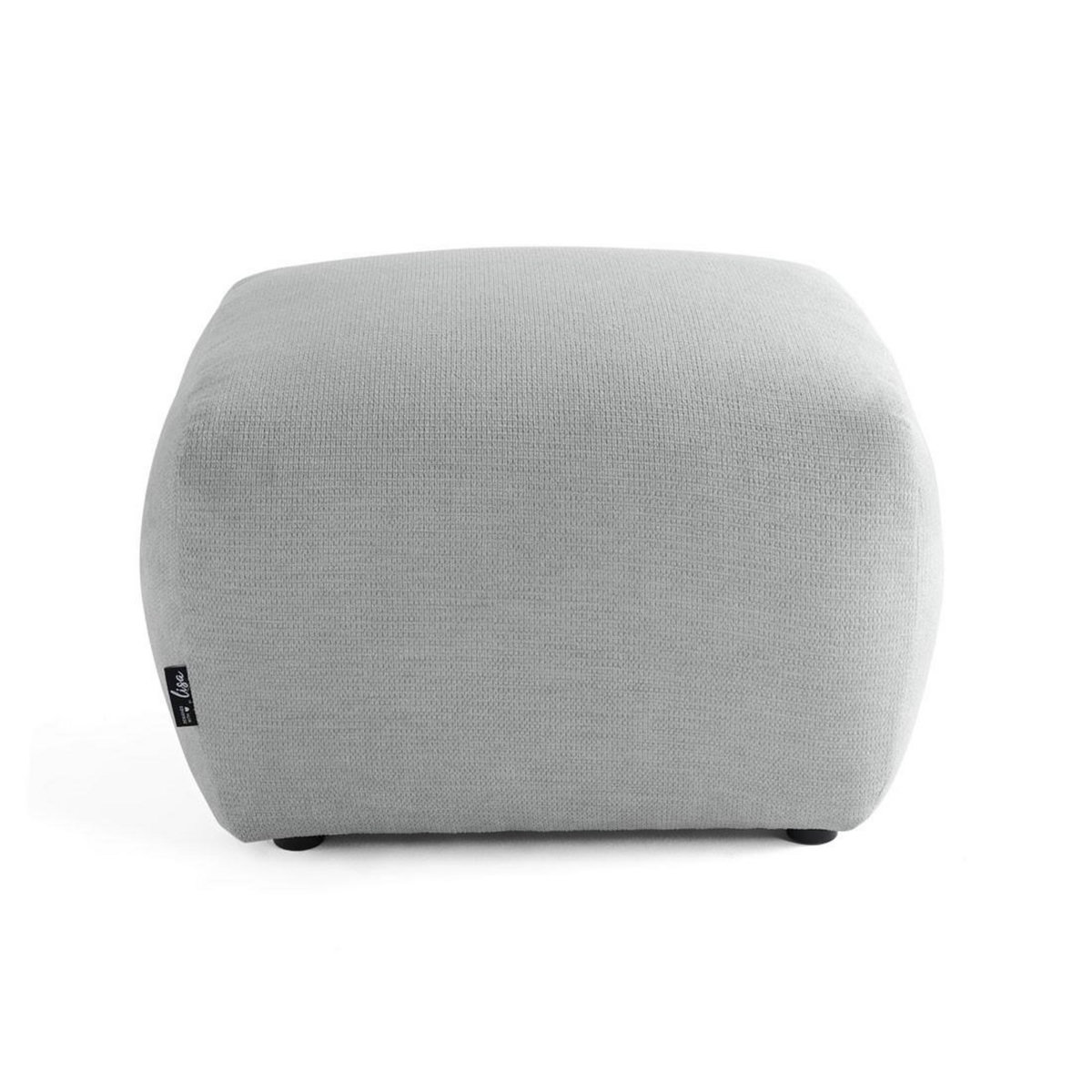 LISA DESIGN Sorrente - pouf - en tissu texturé