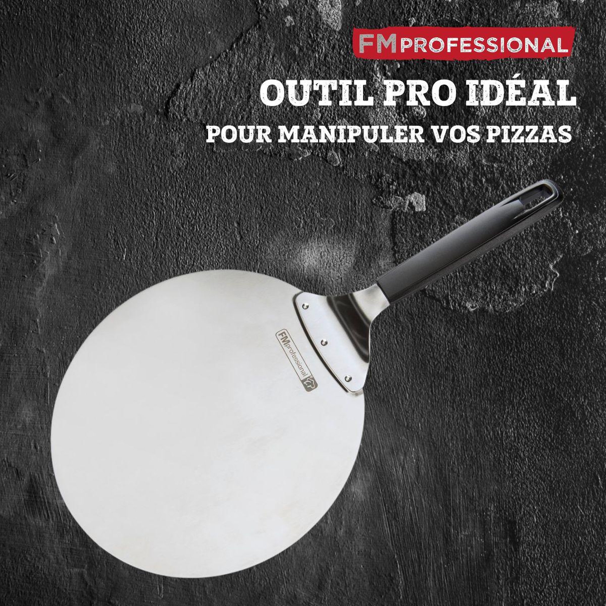 Voir la diapositive 5 : FM PROFESSIONAL Pelle à pizza ou tarte flambée 49 cm fm professional pizza