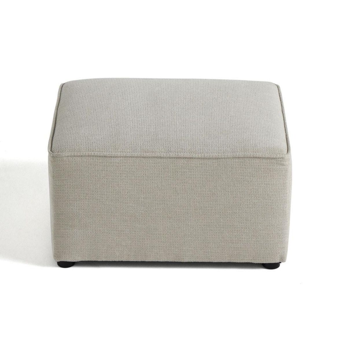 BEST MOBILIER Canopy - pouf - en tissu texturé