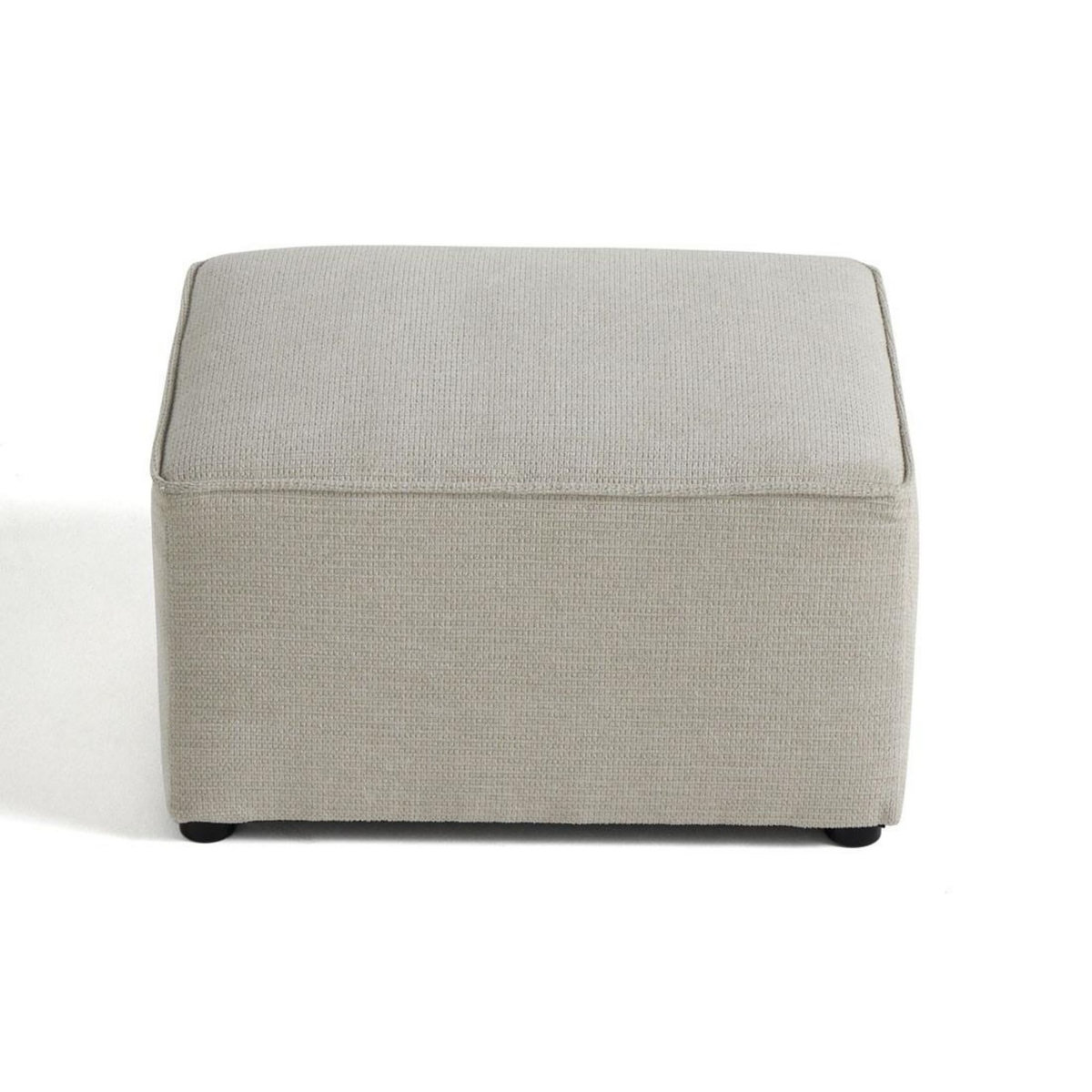 BEST MOBILIER Canopy - pouf - en tissu texturé