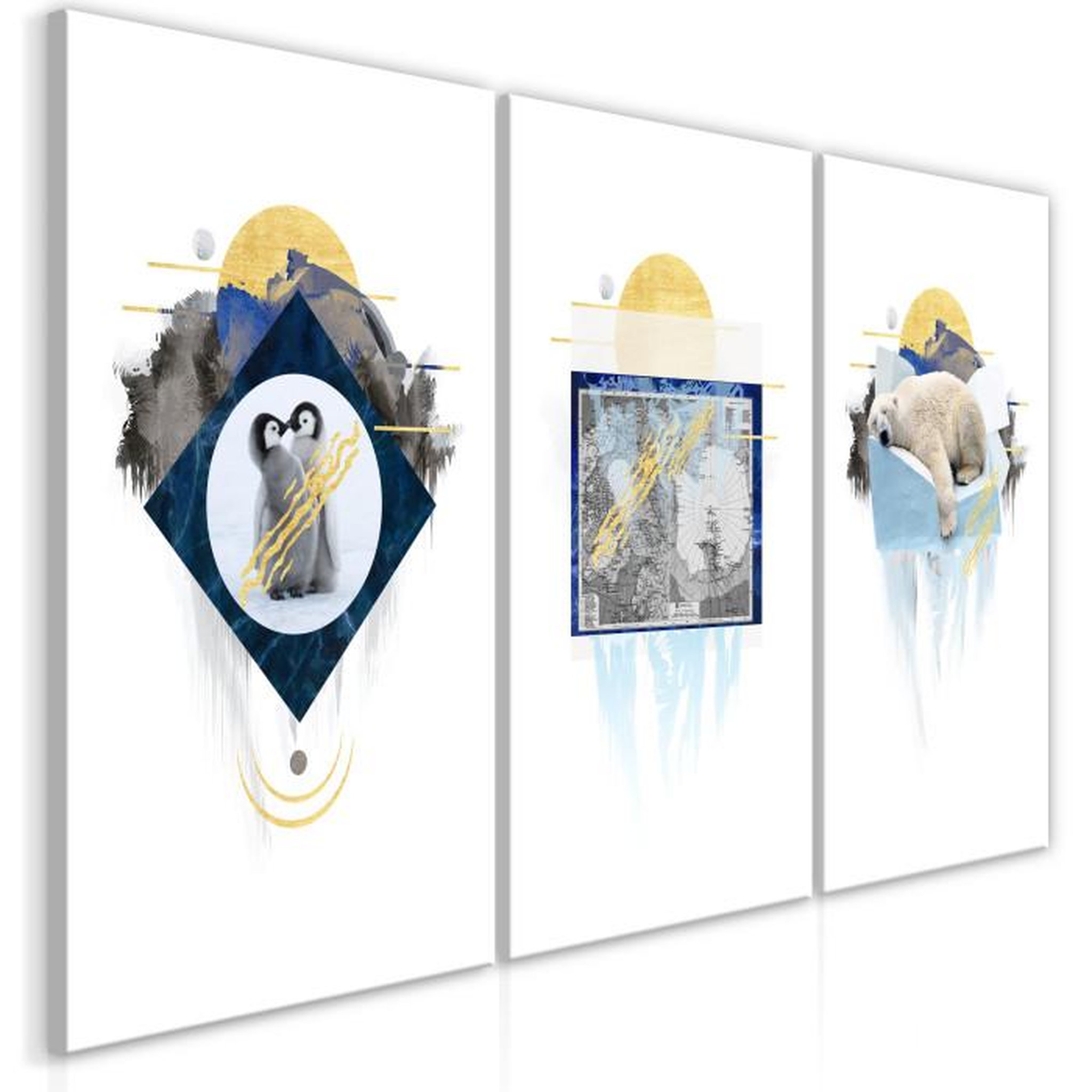 Paris Prix Tableau Imprimé  Antarctica Collection. Coloris disponibles : Multicolore