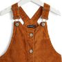 Voir la diapositive 2 : INEXTENSO Robe salopette velours fille