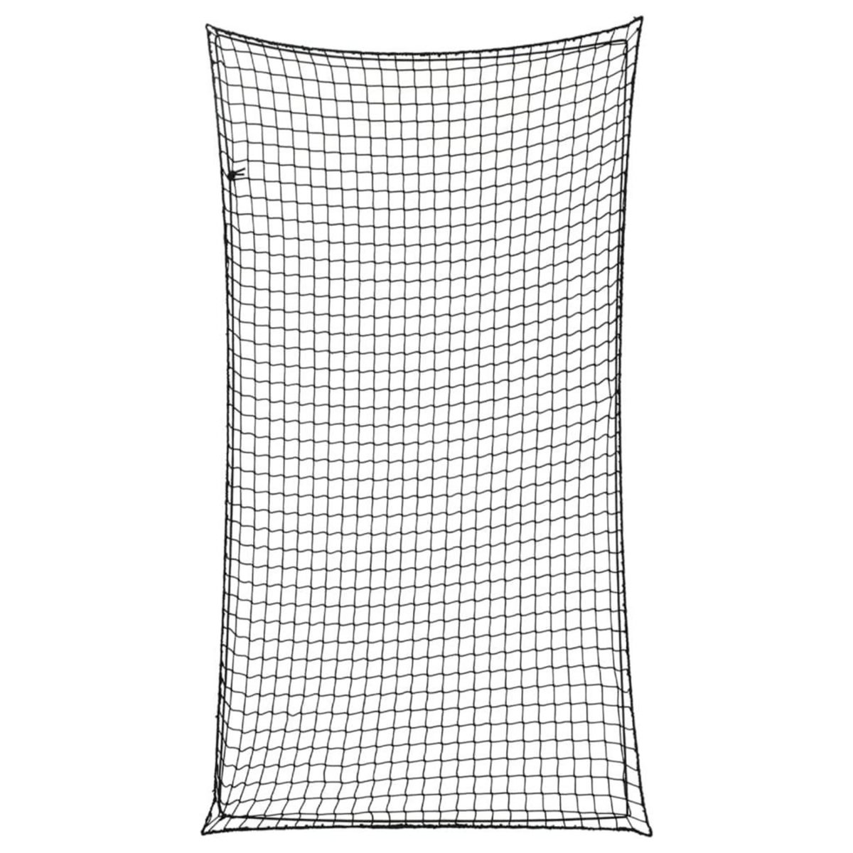 VIDAXL Filet pour remorque avec corde elastique noir 3x1,65 m PP