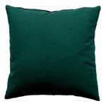 Paris Prix Coussin Déco Uni Déhoussable  Panama  40x40cm Vert Foncé